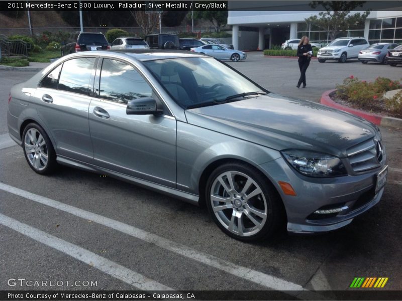 Palladium Silver Metallic / Grey/Black 2011 Mercedes-Benz C 300 Luxury