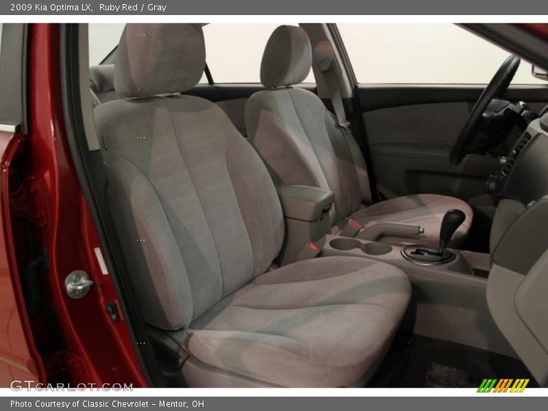 Ruby Red / Gray 2009 Kia Optima LX