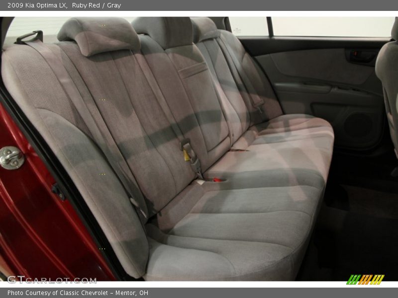 Ruby Red / Gray 2009 Kia Optima LX