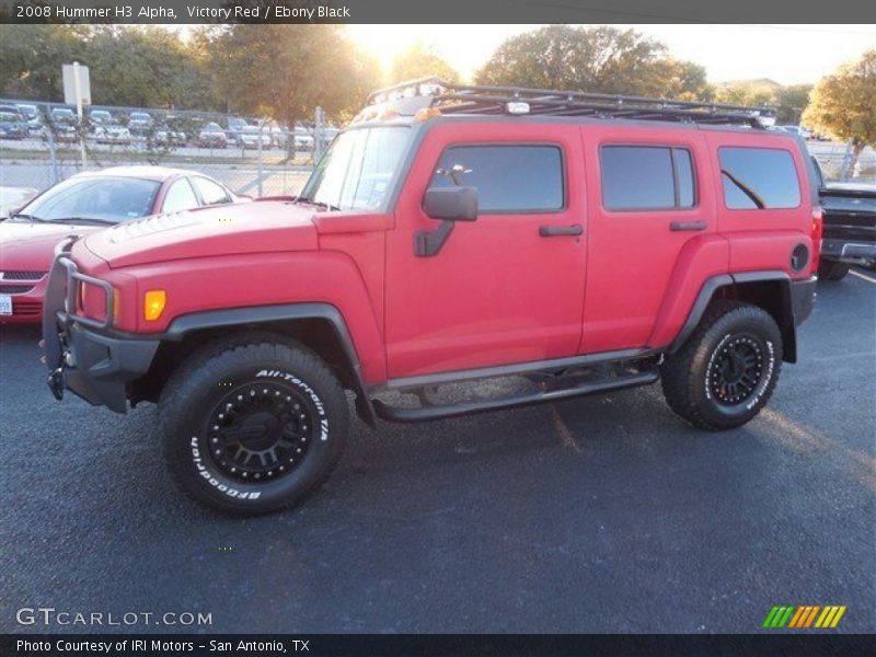 Victory Red / Ebony Black 2008 Hummer H3 Alpha