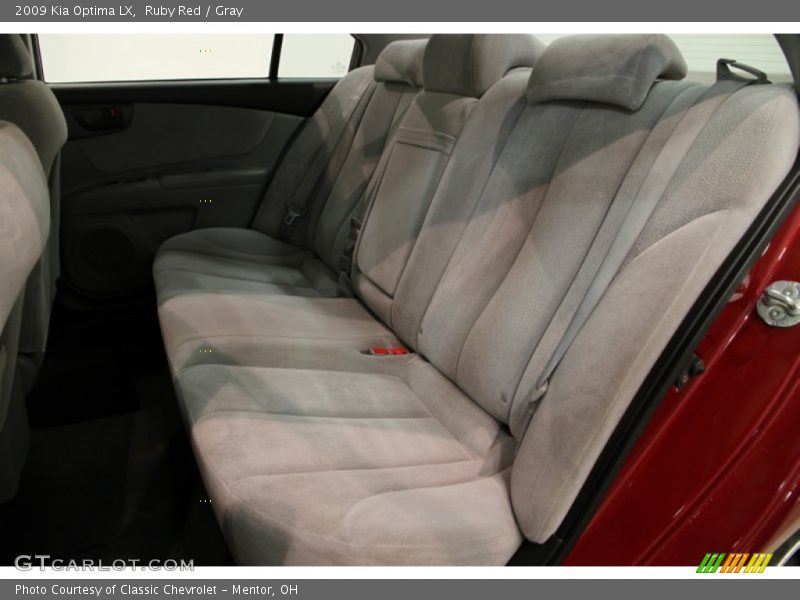 Ruby Red / Gray 2009 Kia Optima LX