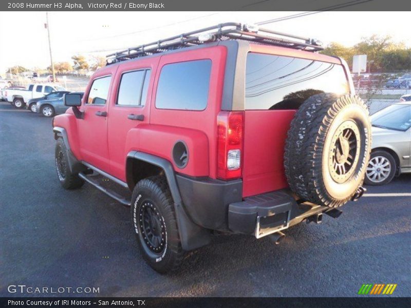 Victory Red / Ebony Black 2008 Hummer H3 Alpha