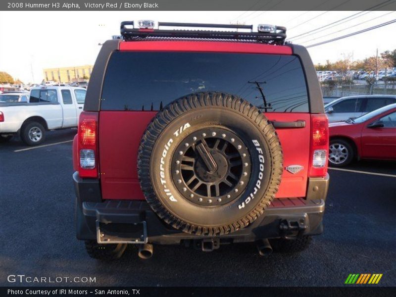 Victory Red / Ebony Black 2008 Hummer H3 Alpha