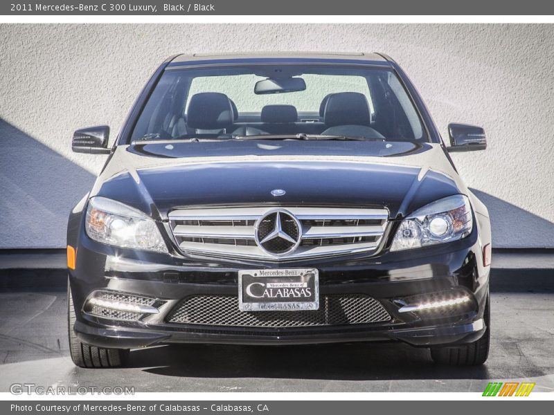 Black / Black 2011 Mercedes-Benz C 300 Luxury