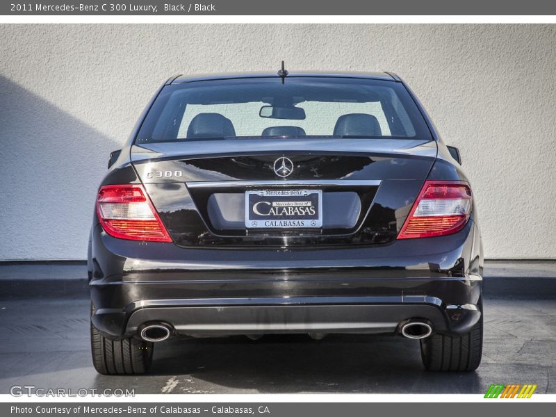 Black / Black 2011 Mercedes-Benz C 300 Luxury