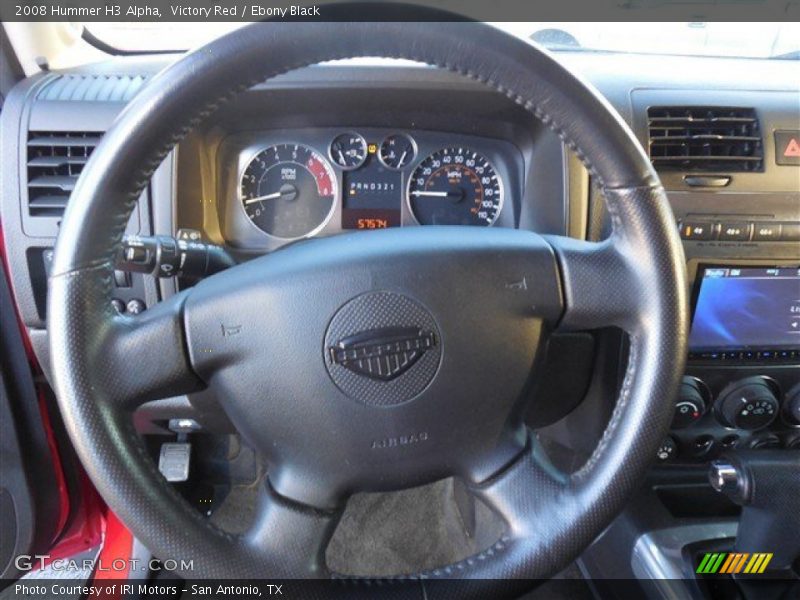 Victory Red / Ebony Black 2008 Hummer H3 Alpha