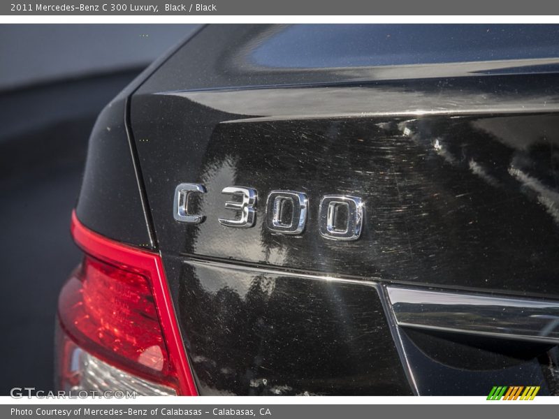 Black / Black 2011 Mercedes-Benz C 300 Luxury