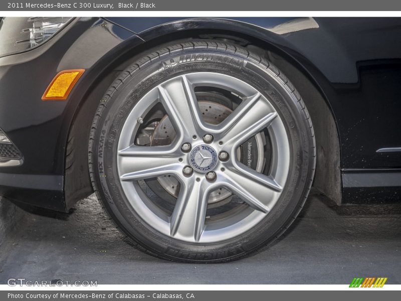 Black / Black 2011 Mercedes-Benz C 300 Luxury