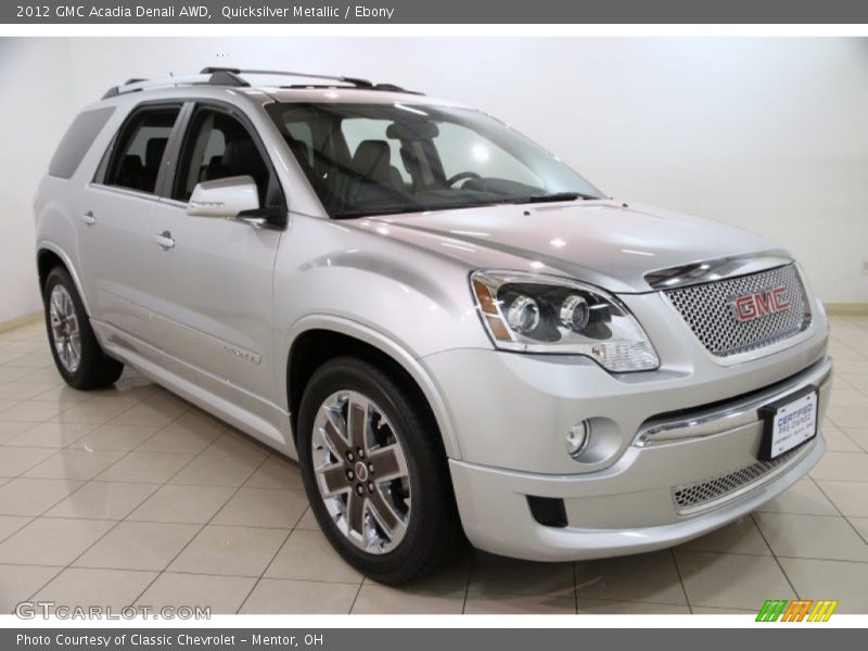 Quicksilver Metallic / Ebony 2012 GMC Acadia Denali AWD