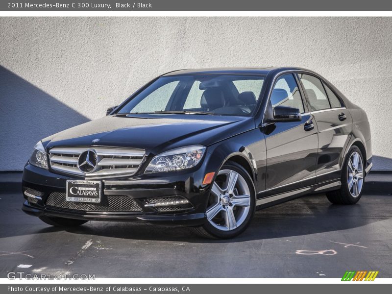 Black / Black 2011 Mercedes-Benz C 300 Luxury