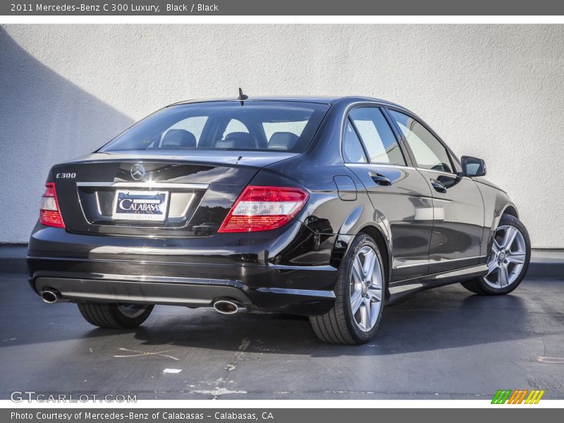 Black / Black 2011 Mercedes-Benz C 300 Luxury