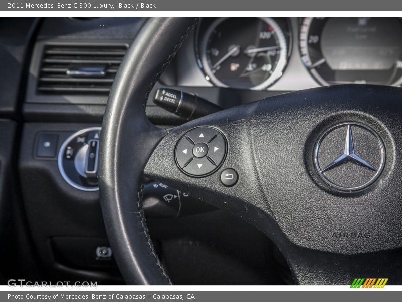 Black / Black 2011 Mercedes-Benz C 300 Luxury