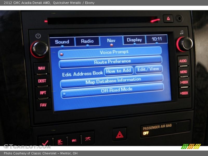Quicksilver Metallic / Ebony 2012 GMC Acadia Denali AWD
