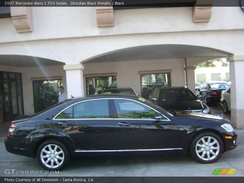 Obsidian Black Metallic / Black 2007 Mercedes-Benz S 550 Sedan