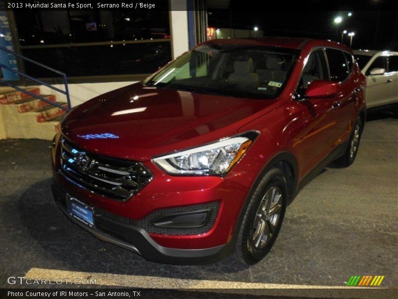 Serrano Red / Beige 2013 Hyundai Santa Fe Sport