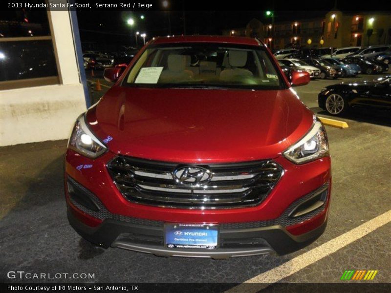 Serrano Red / Beige 2013 Hyundai Santa Fe Sport