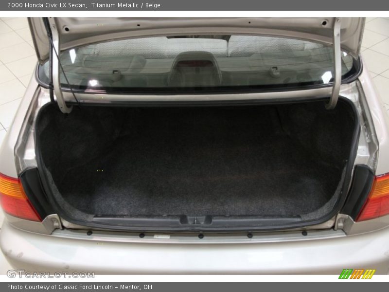 Titanium Metallic / Beige 2000 Honda Civic LX Sedan