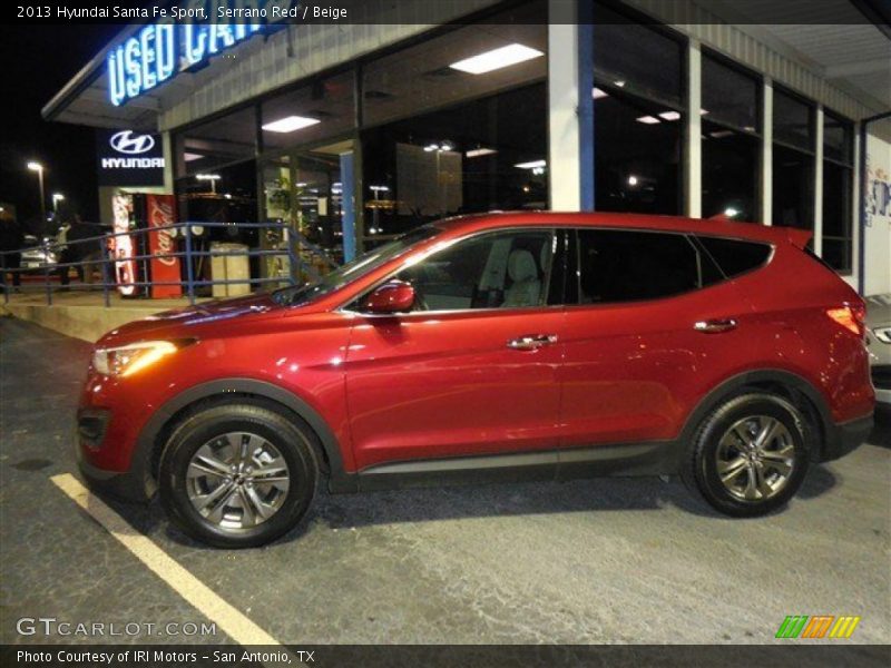 Serrano Red / Beige 2013 Hyundai Santa Fe Sport