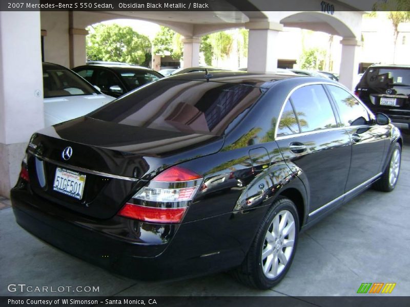 Obsidian Black Metallic / Black 2007 Mercedes-Benz S 550 Sedan