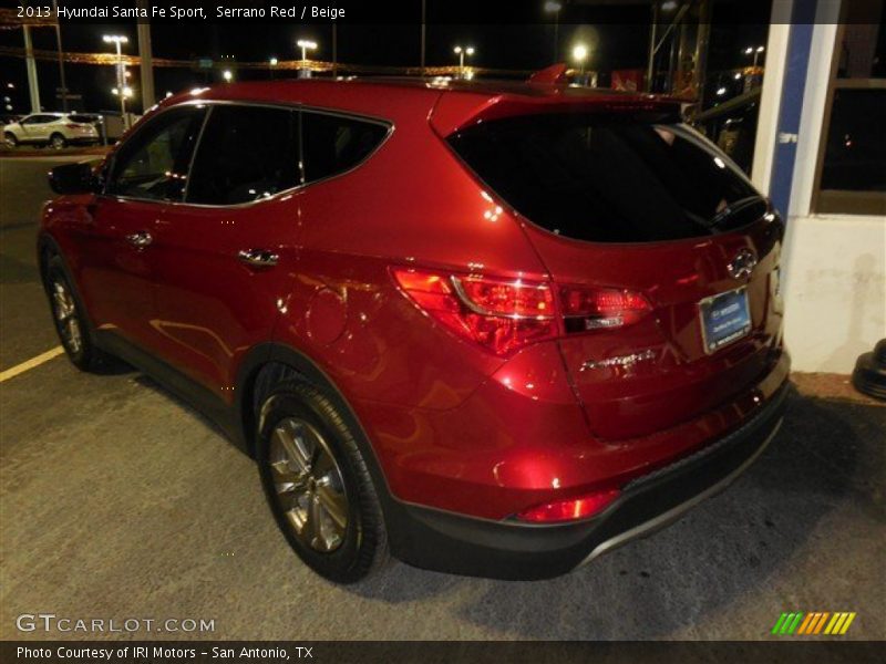 Serrano Red / Beige 2013 Hyundai Santa Fe Sport