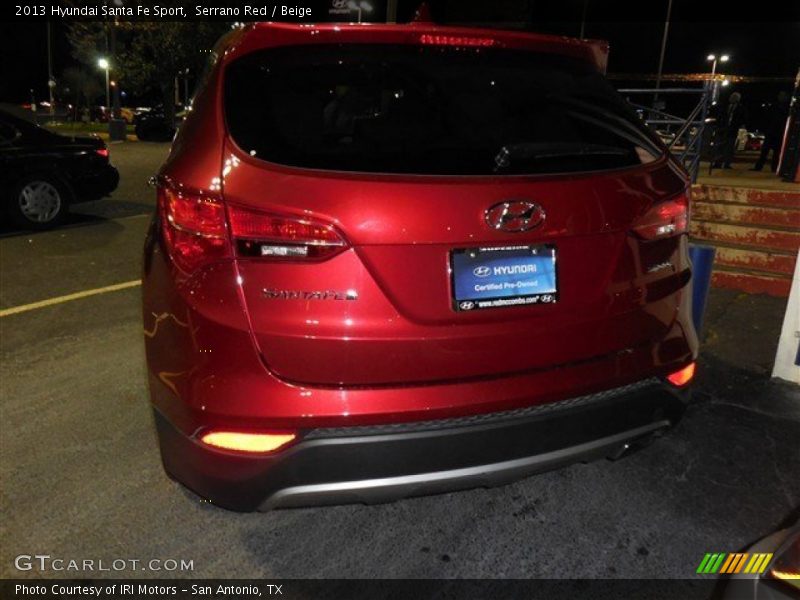 Serrano Red / Beige 2013 Hyundai Santa Fe Sport