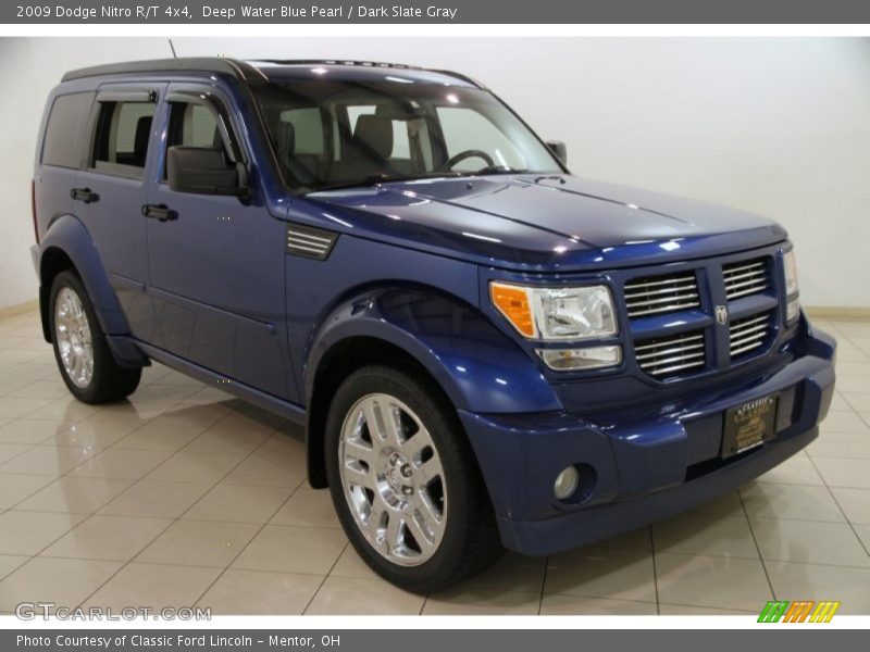 Deep Water Blue Pearl / Dark Slate Gray 2009 Dodge Nitro R/T 4x4