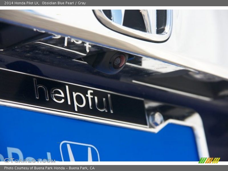 Obsidian Blue Pearl / Gray 2014 Honda Pilot LX
