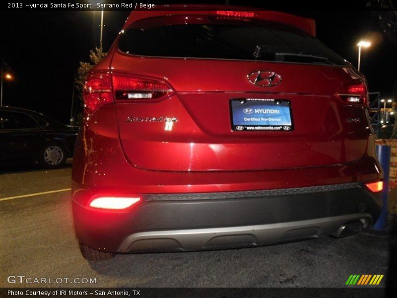 Serrano Red / Beige 2013 Hyundai Santa Fe Sport