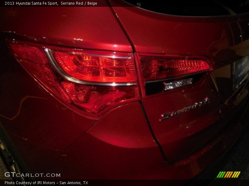 Serrano Red / Beige 2013 Hyundai Santa Fe Sport