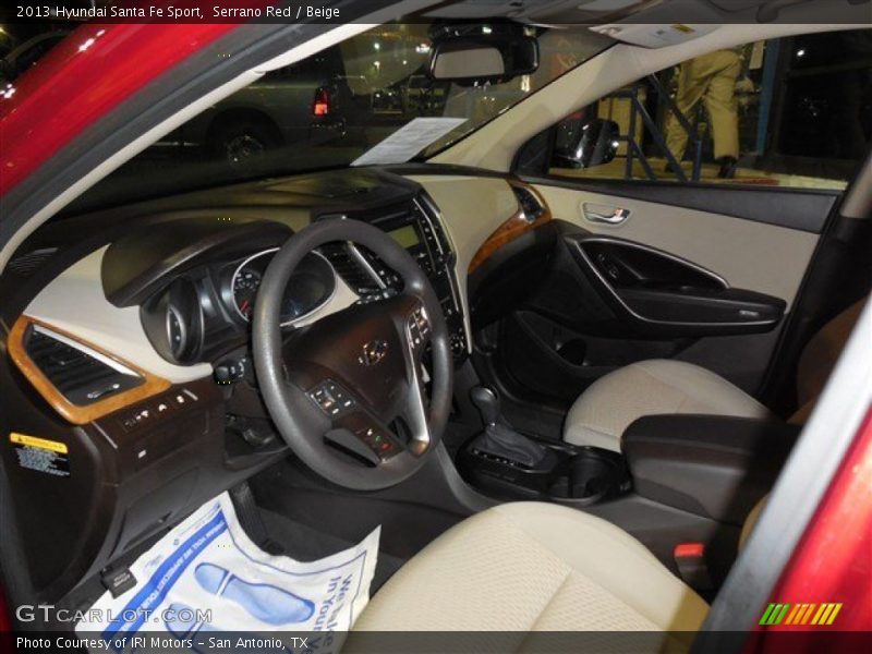 Serrano Red / Beige 2013 Hyundai Santa Fe Sport