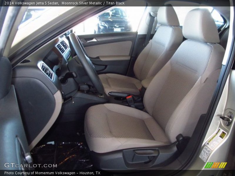 Moonrock Silver Metallic / Titan Black 2014 Volkswagen Jetta S Sedan