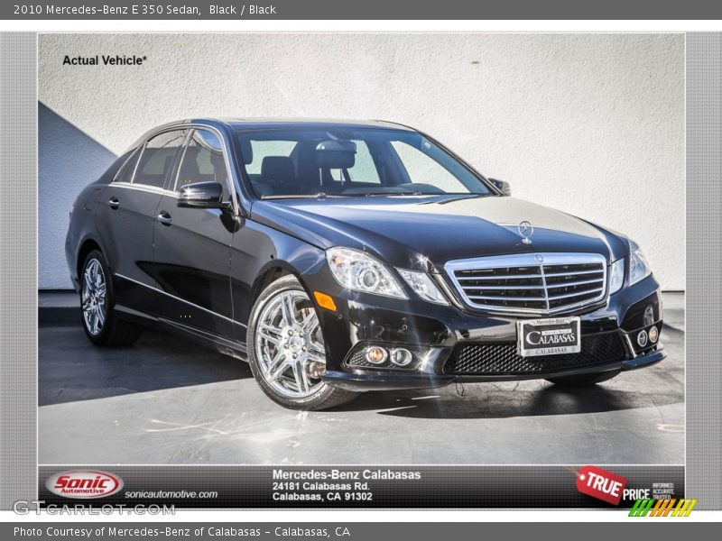 Black / Black 2010 Mercedes-Benz E 350 Sedan