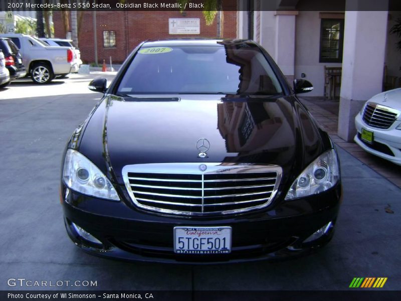 Obsidian Black Metallic / Black 2007 Mercedes-Benz S 550 Sedan