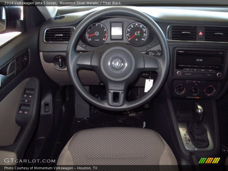 Moonrock Silver Metallic / Titan Black 2014 Volkswagen Jetta S Sedan