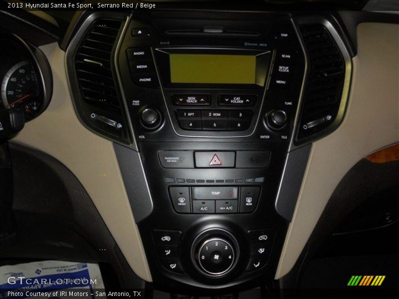 Serrano Red / Beige 2013 Hyundai Santa Fe Sport