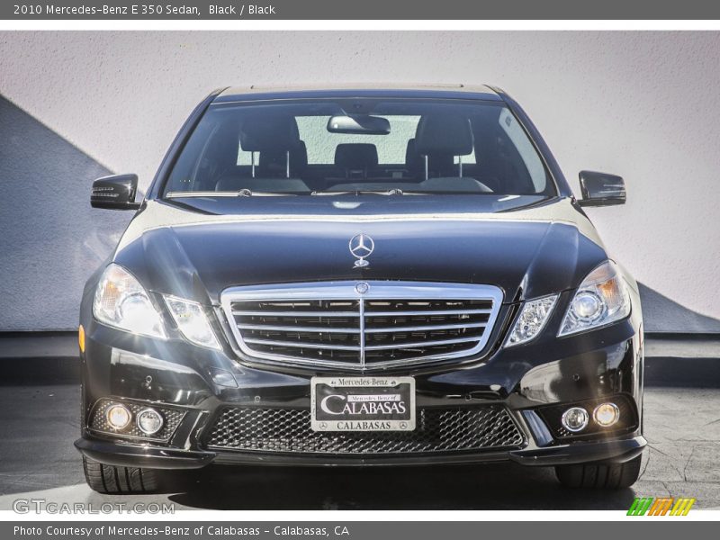 Black / Black 2010 Mercedes-Benz E 350 Sedan