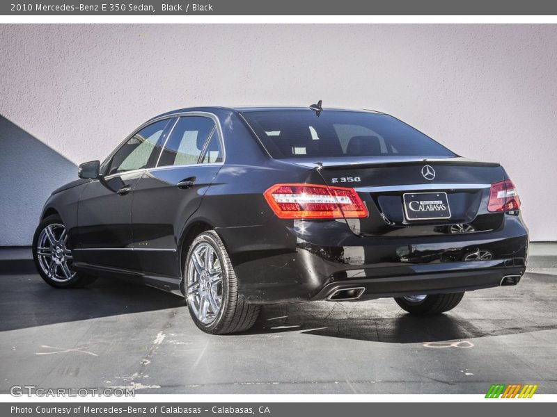 Black / Black 2010 Mercedes-Benz E 350 Sedan
