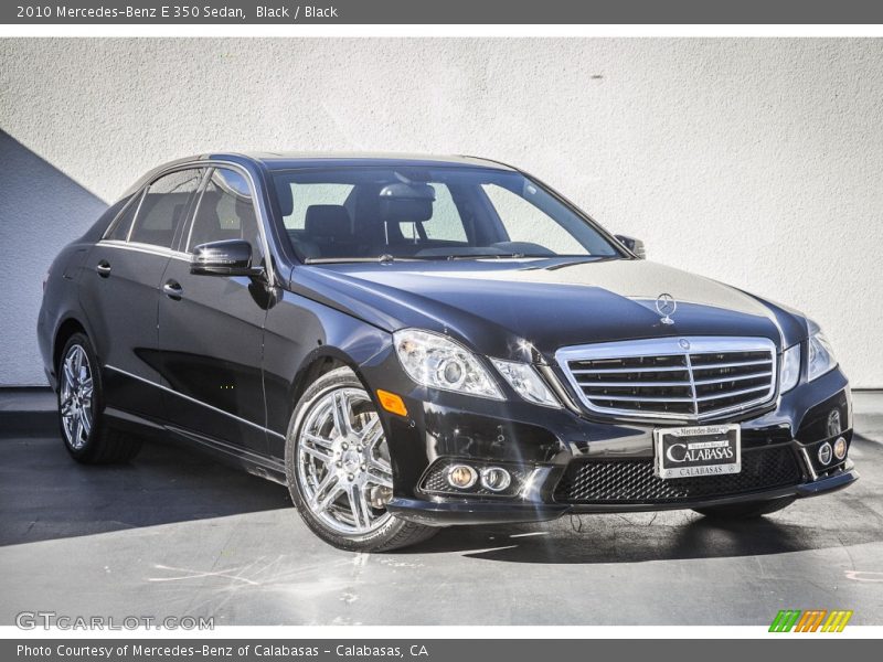 Black / Black 2010 Mercedes-Benz E 350 Sedan