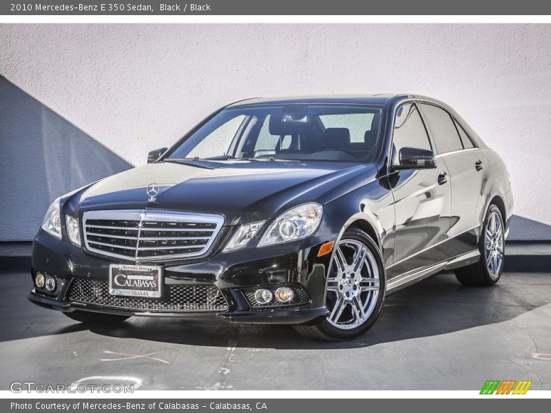 Black / Black 2010 Mercedes-Benz E 350 Sedan