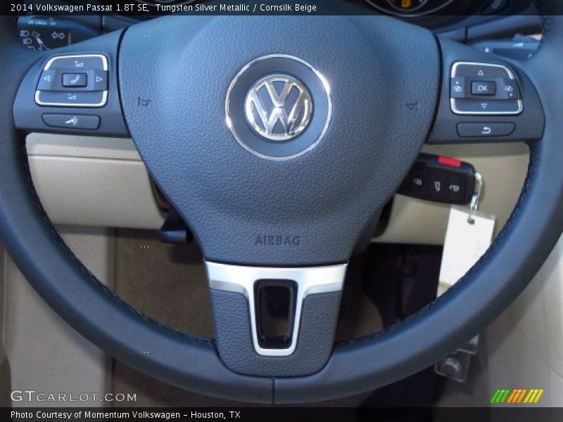 Tungsten Silver Metallic / Cornsilk Beige 2014 Volkswagen Passat 1.8T SE