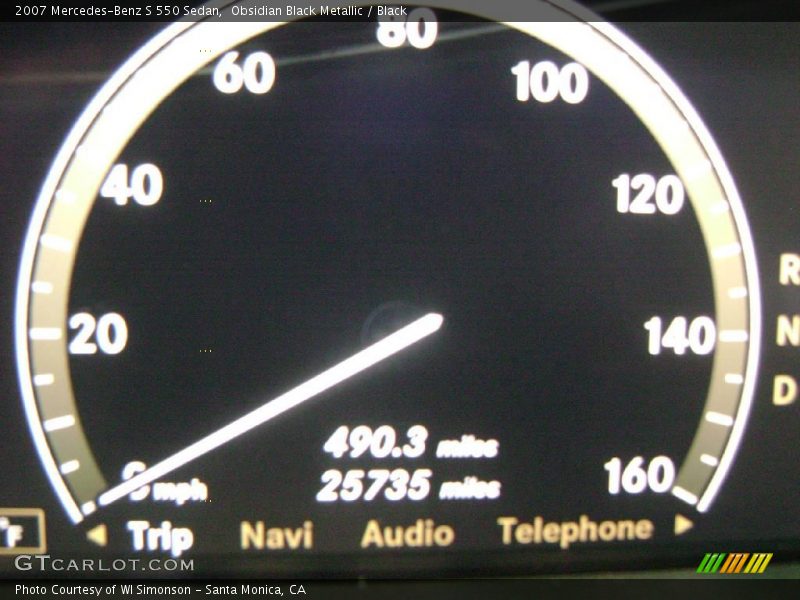 Obsidian Black Metallic / Black 2007 Mercedes-Benz S 550 Sedan
