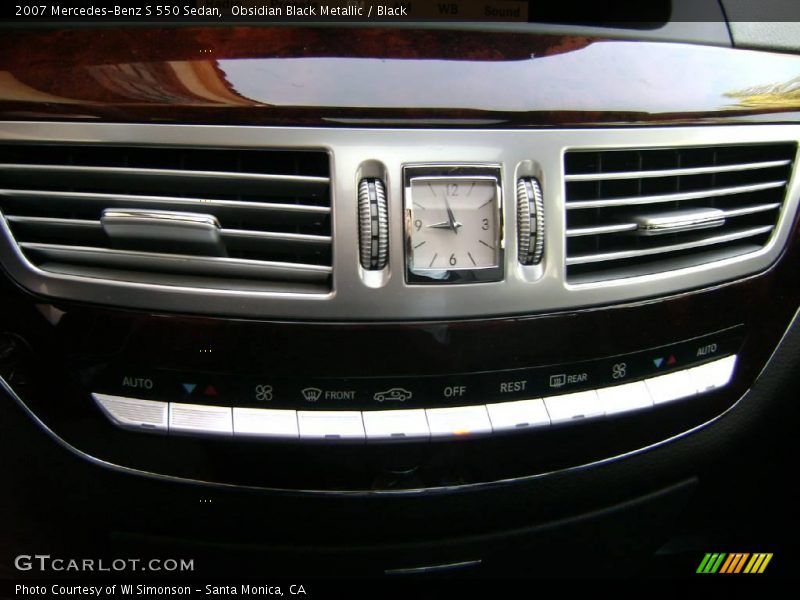 Obsidian Black Metallic / Black 2007 Mercedes-Benz S 550 Sedan