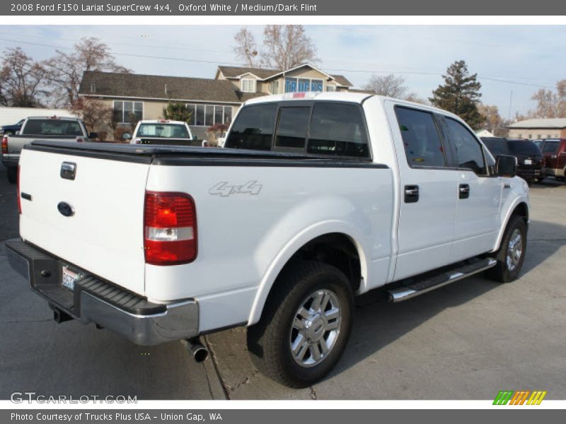 Oxford White / Medium/Dark Flint 2008 Ford F150 Lariat SuperCrew 4x4