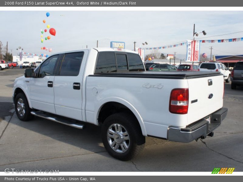Oxford White / Medium/Dark Flint 2008 Ford F150 Lariat SuperCrew 4x4