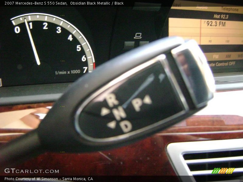 Obsidian Black Metallic / Black 2007 Mercedes-Benz S 550 Sedan
