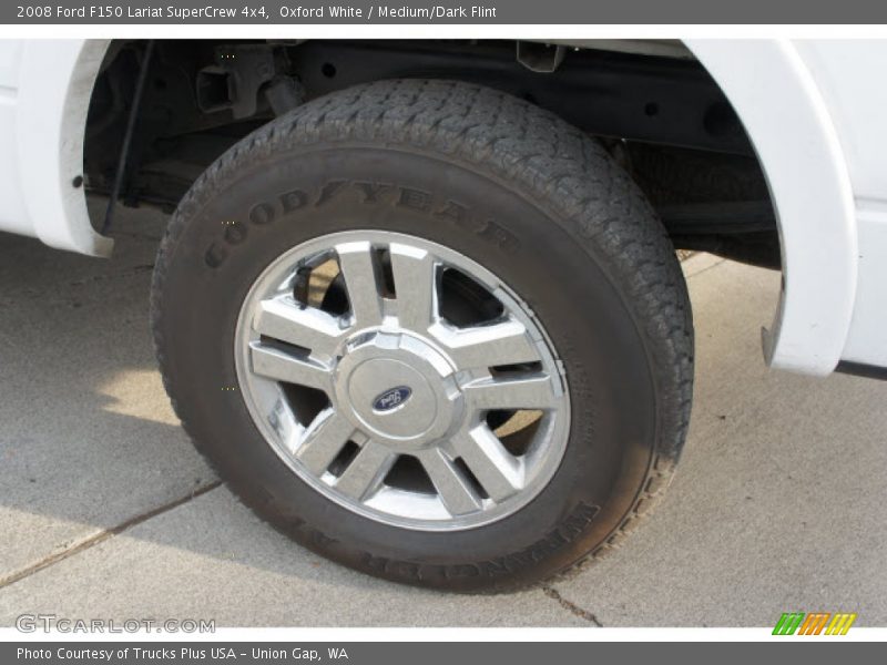 Oxford White / Medium/Dark Flint 2008 Ford F150 Lariat SuperCrew 4x4