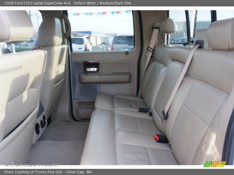 Oxford White / Medium/Dark Flint 2008 Ford F150 Lariat SuperCrew 4x4
