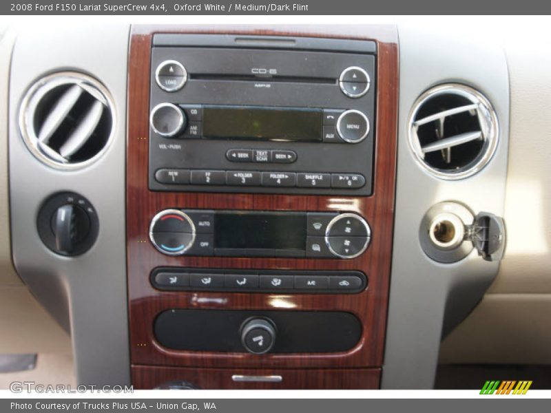 Oxford White / Medium/Dark Flint 2008 Ford F150 Lariat SuperCrew 4x4