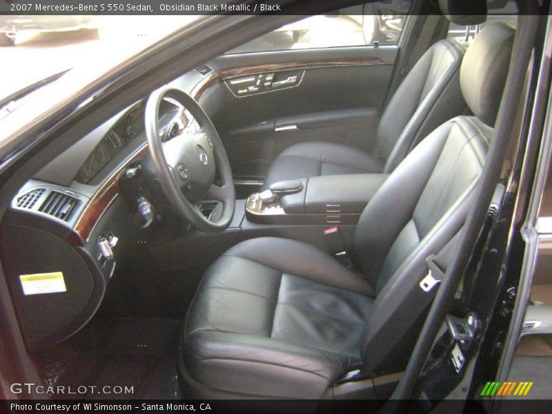 Obsidian Black Metallic / Black 2007 Mercedes-Benz S 550 Sedan