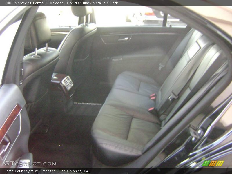 Obsidian Black Metallic / Black 2007 Mercedes-Benz S 550 Sedan